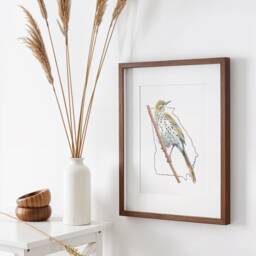 Georgia State Bird Art Print For Living Room Nursery Gallery Wall Brown Thrasher Nature Decor - thumbnail 2