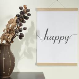 Poster Strip Din A2 - 42 cm Birch - Din A0, A1, A2, A3, A4, A5, A6 Magnetic Gift With Magnets Wooden Frame Picture