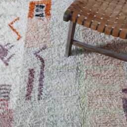 Handmade Moroccan Wool Rug Berber Abstract Area Carpet - 7, 8 X 5, 3 Ft - thumbnail 3