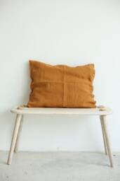 Linen Pillow Case - Linen Bedding Terracotta Pure