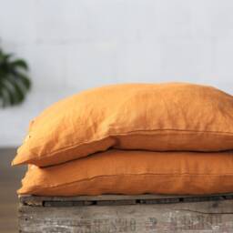 Linen Pillow Case - Linen Bedding Terracotta Pure - thumbnail 3