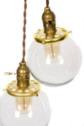 Simply Modern Vintage Style Double Globe Chandelier/Pendant Light - thumbnail 4
