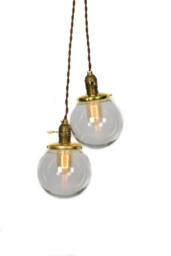 Simply Modern Vintage Style Double Globe Chandelier/Pendant Light