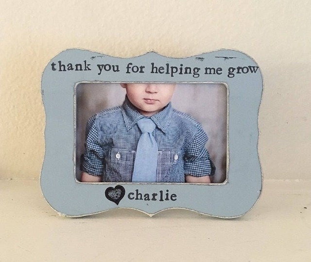 Thank You For Helping Me Grow, Nicu Nurse Gift, Teacher Appreciation, Personalized Picture Frame, Nanny Babysitter Gift - image 1