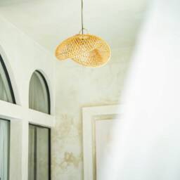 Rattan Lamp Shade - Woven - Handmade Interesting Shades Pretty Decor Boho Home - thumbnail 4