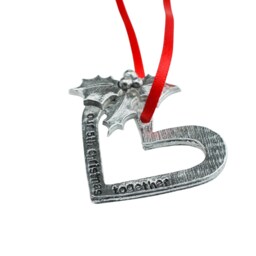 5Th Anniversary Christmas Tree Ornament - Reads Our Together - thumbnail 3