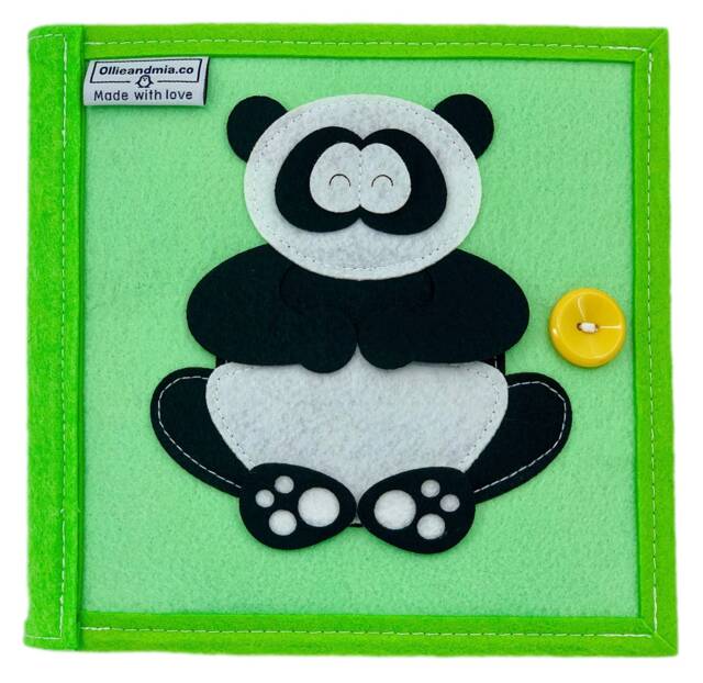 Handmade Quiet Book - Big Panda & Friends - image 1