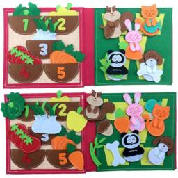 Handmade Quiet Book - Big Panda & Friends - thumbnail 2