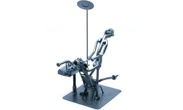 Endodontist Doctor Gift Nuts & Bolts Metal Sculpture, Custom Portrait Endodontics Art Gift, Oral Surgeon Gift Scrap Art - image 1