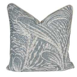 Cushions Made in Fermoie Savernake Linen Cushion Cover Pale Blue Luxury Pillow - thumbnail 2
