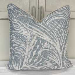 Cushions Made in Fermoie Savernake Linen Cushion Cover Pale Blue Luxury Pillow - thumbnail 1