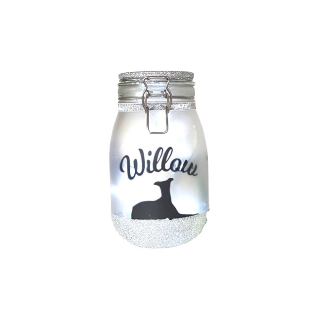 Large Personalised Greyhound Night Light Jar, Gifts - image 1
