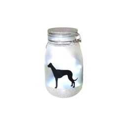 Large Personalised Greyhound Night Light Jar, Gifts - thumbnail 3