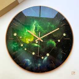 Capricorn Zodiac Personalized Gift Glow in The Dark Glass Wall Clock For Her - thumbnail 4