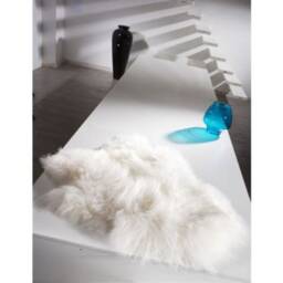 Amazing Icelandic Genuine Soft Long Wool Sheepskin Rug White-Ivory - thumbnail 3