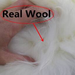 Amazing Icelandic Genuine Soft Long Wool Sheepskin Rug White-Ivory - thumbnail 4