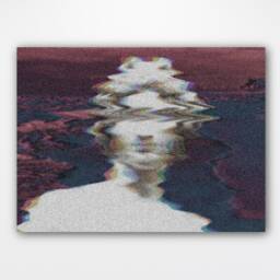 ?????????????????????????????? - Vaporwave Aesthetic Room Decor Wall Art Canvas Digital Print Large Post-Modern Home Interior Design Art-Work With Hangers - thumbnail 3