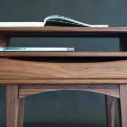 Set Of 2 Bedside Tables, Pair Of Nightstands Fabricated in American Walnut, Drawer Table, Nightstands Organizer - thumbnail 3