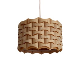 Ceiling Light-Pendant Light-Wood Pendant Light-Chandelier-Light Fixture-Wood Light-Rustic Lighting-Lampshade-Chinese Ash - thumbnail 3