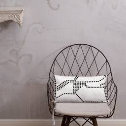 Black & White Accent Pillow Modern Home Decor