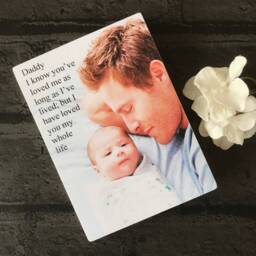 Gift For Dad, Father's Day, Daddy Gifts, Grandad Photoblock, Photo Frame, On Wood, Grandpa, Gift, Personalised - thumbnail 2