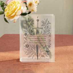 Throne Of Glass Book Vase, Aelin Galathynius Quote Acrylic Once Upon A Time Fan Decor, Acotar Rhysand Bookish Lover Gift - thumbnail 3