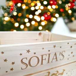 Christmas Eve Wooden Box Crate - thumbnail 3