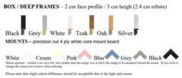 Customizable Picture Frame Bespoke Box Style, Made To Size, Optional Mount - thumbnail 2