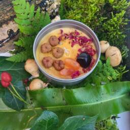 Winter Warmer Pumpkin Candle Quartz Wicca Magik Floral Abundance Carnelian Crystal Stones Obsidian Christmas Gift - thumbnail 2