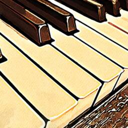 Piano Keys Canvas Print Music Studio Wall Art - thumbnail 4