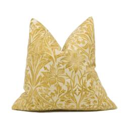 William Morris - Bluebell Gold/Vellum Classic English Designer Cushion Cover Stunning Throw Pillow Home D??cor