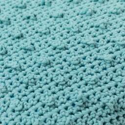 Crochet Dotted Pillow . Mint - Cushion Throw Cover Blue Couch Sofa - thumbnail 3