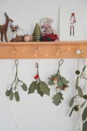 Small Hanging Ornaments For The Christmas Tree Or Table Decoration