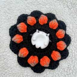 Cute Ghost Polymer Clay Worry Stones - Halloween Themed Kawaii Anxiety Buddy Handmade Emotional Support Pocket Hug Stone - thumbnail 3