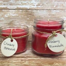 Scented 8 Ounce & 4 Candle, Red Candle, Hand Poured Container Choose Size, Pretty Candle - thumbnail 2