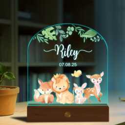 Personalized Night Light Kids, Custom Baby Name Light, Bedside Lamp, Baptism Gift, Girl Gifts For New - thumbnail 3
