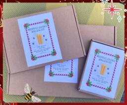 Beeswax Roll A Candle Making Kit -Christmas Theme/Craft /Eco Friendly Gift/Party Bag Filler/Thank You/Secret Santa/Rolling X 5 - thumbnail 1