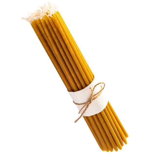 Small Taper Candles - 100% Pure Beeswax Church 5 - image 1