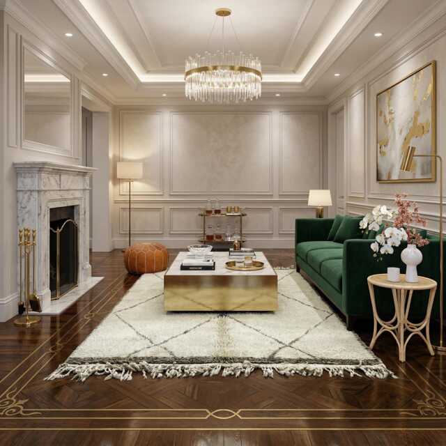 Handmade Beni Ourain Rug - Cream Black Diamond Wool Carpet Boho Area - image 1