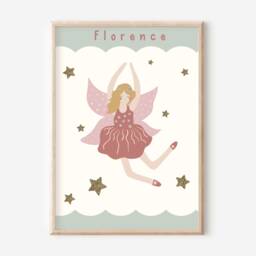 Personalised Unicorn & Fairy Sisters Prints. Set Of 3 Prints For Girls Bedrooms, A Nursery Or Playroom - Prints Only - thumbnail 3