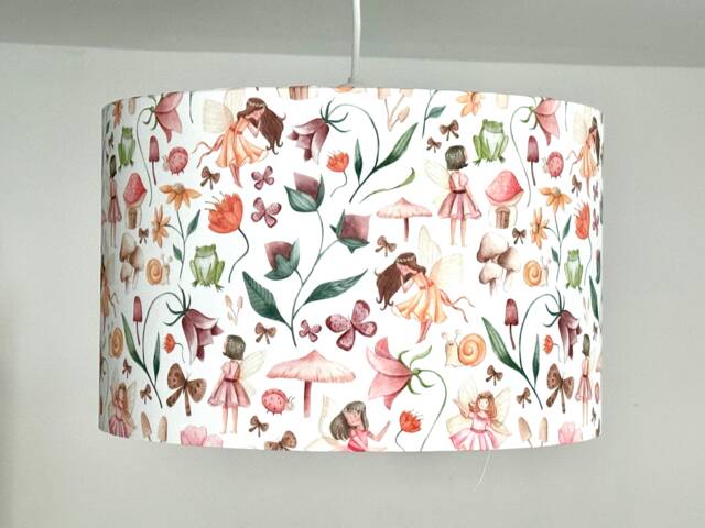 Forest Fairy Lamp Children's Woodland Nursery Decor Lampshade Table Baby - image 1
