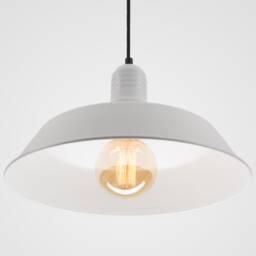 Emil Ceiling Pendant Lamp - White Retro Loft Industrial Minimalist - thumbnail 3
