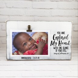 You Have Captured My Heart With One Glance Of Your Eyes Picture Frame, Baby Sonogram Personalized Couples Love Wedding - thumbnail 2