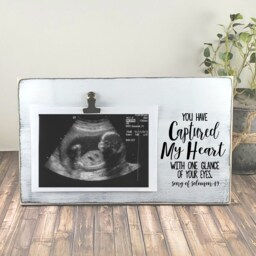 You Have Captured My Heart With One Glance Of Your Eyes Picture Frame, Baby Sonogram Personalized Couples Love Wedding - thumbnail 3