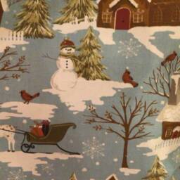 Charming Vintage Style Gingerbread House Fabric Cushion 18 X Inches - thumbnail 2