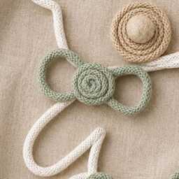 Knitted Wire Name. Personalised Bear Bedroom, Or Nursery Wall Art - thumbnail 4