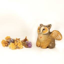 Owl Griffin Statue Small Gryphon Figurine To Order Tiny Clay Animal Cute Sculpture Cat Griffin Mini Figure Baby Griffon Totem Kawaii Gift - thumbnail 2