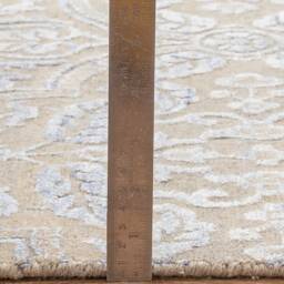 8x10 Rug Grey Silver Modern Floral Design Style Handmade Wool #7056 - 242x300 cms - thumbnail 4
