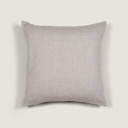 Abstract Japanese Inspired Modern Art Embroidered Premium Quality Cotton Linen Chambray Cushion 20 X 20 - thumbnail 2