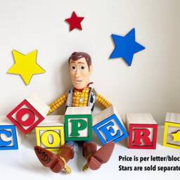 Wooden Personalised Toy Story Inspired Name Letters/Alphabet Boys Girls Bedroom Decor Accessories - thumbnail 2